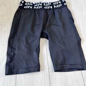 MP Women's Black Bike Shorts with Branded Waistband
